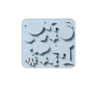 Reusable Chocolate Moulds - Decorative Sweet Moulds, 15.7x14.9cm Cake Mould with Sea Themed Design, Soft Silicone 10 Cavity, Bakeware Molder Accessory, Wax Molders for Food Baking