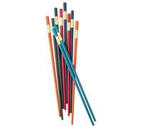 Reusable Chopsticks, no deslizable Fiberglass Pairs, Dishwasher Safe Tableware, 9,57 pulgadas Long Multicolor Kitchen Accessories for Women Men Family Dining Cooking Meal Use