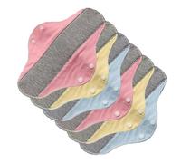 Reusable Cloth Pads - Washable Cotton Panty Liners for Seniors | Urinary Incontinence Cloth Pads | Leakproof Waterproof Soft Napkins | Washable Period Pad for Elderly Care Postpartum Recovery Daily