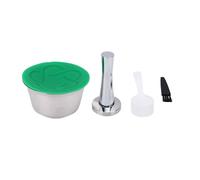 Reusable Coffee Capsule for Dolce Gusto Machine Stainless Steel Refillable Cup Refillable Coffee Pod Capsules with Built In, Integrated Mesh Strainer