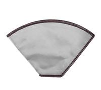 Reusable Coffee Sieve 4-6 Cup | 304 Stainless Steel Foldable Strainer Bag for Coffee Maker/French Press | Fine 800 Mesh Trapezoid Design, Earth - Conscious