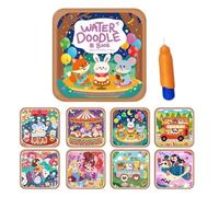 Reusable Coloring Book - Doodle Drawing Accessories | Watercolor Workbook | 20 x 20 x 3 cm EVA 150 g With Pen For Boy Girl Kids Student Artist Beginner Youth School Home Travel Water Painting