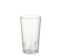 Reusable Drinking Cups 0.2 L Diameter 6.5 cm 11.4 cm Translucent Unbreakable 1 x