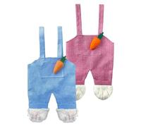Reusable Easter Bag, Rabbit Overalls Style Treat Pouch, Portable Candy Storage For Egg Hunts, Soft Flexible Fabric, Festival Party Decor Supplies, Family Gathering Celebration Use