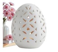 Reusable Easter Candle Holders - 3D Cracked Egg Candlesticks, Carved Holiday Table Centerpiece for Family, Friends, Students, Adults, Men, Women, Home, Indoor Decoration, Elegant Easter Celebration Ac