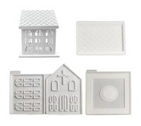 Reusable Elegant Crafting Mould Church House Silicone Mold
