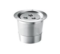 Reusable Espressoo Capsulee - Metal Multi-Hole Filter Cup | Portable Coffee Maker Insert with Detachable Lid, Convenient Baristaa Style Brewing Tool for Fresh Grounds, Sustainable Kitchen Accessory