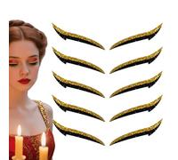 Reusable Eyeliner Stickers, 10-Piece Waterproof Adhesive Eyeshadow and Liner Strips, Quick-Applied Makeup Patches for Dance, Stage Performance, Travel, and Party Looks