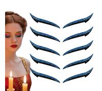 Reusable Eyeliner Stickers, 10-Piece Waterproof Adhesive Eyeshadow and Liner Strips, Quick-Applied Makeup Patches for Dance, Stage Performance, Travel, and Party Looks