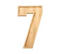 Reusable Food Tray, Wooden Serving Board, 0.59 Inches Party Tray with Multi Purpose Use, Lightweight Cheese Board, Chocolate Plate with Stylish Design, Kitchen Accessory for Birthday and Holiday