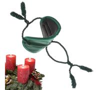 Reusable Garland Ties, Padded Protective Hangers - Holiday Fasteners for Indoor Fireplace Mantle Railing Stairs Light | Cushioned Material with Flexible Straps, Easy Installation for Decorating and Se