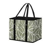 Reusable Grocery Bags - Foldable Shopping Bags, Storage Organizer with Handles, Heavy Duty Canvas Tote, Compact Food Bag, Grocery Tote for Beach Picnics Camping Trips, Effortless Packing