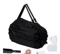 Reusable Grocery Bags, Shopping Tote, Waterproof Carrier, Foldable Storage Solution, Lightweight Fabric Handle, for Market Clothes Gear Food Family Daily Work Sports Camping Needs