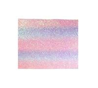 Reusable Heat Pad, Fuse Bead Ironing Mat, 8 Inch Transfer Sheet with Rainbow Glitter, Craft Iron, Iron On Sheet with, Craft Mat for Home and Classroom