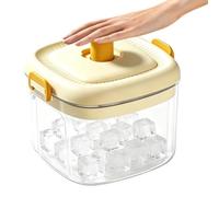 Reusable Ice Cube Mold, Fast Ice Maker, 6.88x4.9 Inches Portable Easy Release Container with Bin, Stackable Cube Tray, Drink Cooler for Details, Kitchen Refrigerator Freezer Family Usage