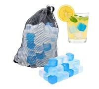 Reusable Ice Cubes 100 Pack Refreezable Drink Chilling Cubes