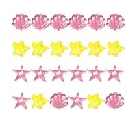 Reusable Ice Cubes - 24PCS Sea Theme Non Melting Cocktail Cooling Cubes Seashell & Star Shape Drink Chillers For Whiskey Juice Wine Cocktails Party Bar Home