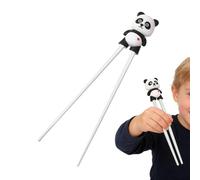 Reusable Kids Training Chopsticks - Panda-Shaped Chop Stick, 8.66x1.57in Size, 30g Weight, Silicone + Melamine Build, Fun Beginner Chopsticks for Children Boys Girls Adults Learning to Eat