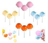 Reusable Large Lollipop-Shaped Ice Mold,Silicone Lollipop Ice Cream Maker,DIY Creative Homemade Ice Hockey Mold,Easy-Release for Juice,Yogurt & Frozen Treats for Kids Snacks & Summer Parties (12)