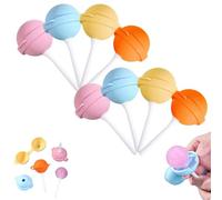 Reusable Large Lollipop-Shaped Ice Mold,Silicone Lollipop Ice Cream Molds,DIY Creative Ice Pops for Summer,Easy Release Homemade Ice Hockey Mold for Kids Snacks & Parties (8PCS)