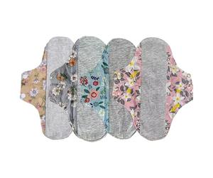 Reusable Menstrual Pads, Comfortable Breathable Sanitary Pad, Eco Friendly Feminine Hygiene for Daily Use, Sleep Travel Work Beach Postpartum, Washable Soft Pads for Home, Women’s