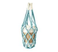 Reusable Mesh Water Bottle Carrier Pouch Handwoven Holder Bag with Strong Handle Portable Lightweight Drink Sleeve for Everyday Use Travel Office School Shopping Outdoor Camping Hiking Carrying Access