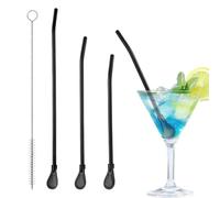 Reusable Metal Straw - Stainless Steel Spoon Filter, Cleaning Brush | Stainless Steel Straw and Spoon for Tea Coffee Juice Cocktail Home Office Camping Party Birthday Christmas