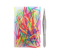 Reusable Picking Pad Kit, Colorful Skin Picking Fidget Toys with Tweezer | 1/2/5PCS Reusable Pads, Discreet Fidget Toy For Family Friends Teens Office Study Home Travel School Desk Car Cafe