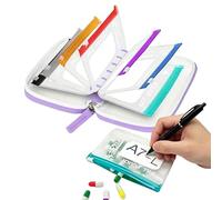 Reusable Pill Pouches - Pill Pouches For Travel, Portable Waterproof Reusable Organizer With Zipper, Ṕill Bag - For Purse Daily Use Weekly Planning Home Office Gym Backpack