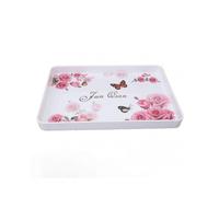 Reusable Rectangular Plastic Serving Tray - 15.4x10.6 Food Platter for Snacks, Fruit, Cookies & Desserts - Ideal for Kitchen, Parties & Camp