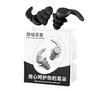 Reusable ruido Canceling Ear Plugs, Soft Silicone ear Protection, Cómodo impermeable Earplugs (2,7 x 3,2 cm), ideal para Swimming, Travel, Sleep & Outdoor Use