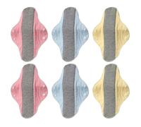 Reusable Sanitary Pads for Women,6 Pieces Leakproof Washable Breathable Napkins | Washable Period Pads - for Urinary Care Postpartum Recovery Daily Home Indoor Outdoor Travel