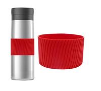 Reusable Silicone Cup Sleeve - Heat Resistant Protector For Hot & Cold Drinks, Fits Tumblers, Mugs & Glass Bottles | Non-Slip Grip, Dishwasher Safe, For Home, Office & Travel