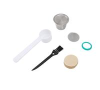 Reusable Stainless Steel Coffee Capsule with 100 Filter Papers, Compatible with OriginalLine Machines, Eco - Friendly Refillable Coffee Pods for Home Office Travel Brewin