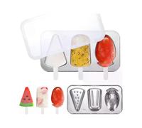 Reusable stainless steel ice cream mold for homemade ice cream and sorbet, odorless, 20 x 10.6 x 2 cm