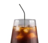 Reusable Stainless Steel Straws for 20oz Tumbler - Long Metal Straws, 8.5 Inch, 6mm Diameter | Perfect for Drinks, Smoothies, Milkshakes, and Cold Beverages Essential Eco Friendly Drinking