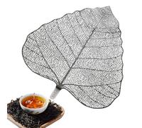 Reusable Steel Tea Strainer - 4,57 x 4,09 in Leaaf Infuser, Drink Filter, Innovative Kung Fu Cup Accessory Enhancing Brewing Experience | Multiusos Maple Bodhi Cover Suitable for Coffee Tazas Tumblers