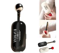 Reusable Sticky Roller Ver2, Enjoy lint Roller, Cuzy Kitchen Lint Roller, Cuzy Kitchen Sticky Roller, with Retractable Built-in Hair Removal Stick/2 Ways Remove Hair (Black)