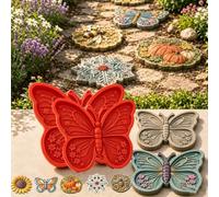 Reusable Sunflower Stepping Stone Mold,Reusable Garden Art Mold，set b：2 | Garden Sunflower Concrete Moulds,Diy Garden Path Paver Concrete Molds,40cm Silicone Easy Fall Off,for Casting Path Walkway