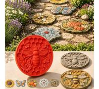 Reusable Sunflower Stepping Stone Mold,Reusable Garden Art Mold，set c：1 | Garden Sunflower Concrete Moulds,Diy Garden Path Paver Concrete Molds,40cm Silicone Easy Fall Off,for Casting Path Walkway