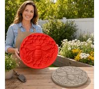 Reusable Sunflower Stepping Stone Mold, Round Stepping Stone Molds (style B)