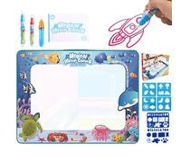 Reusable Water Drawing Mat - Kids Writing Practice Board, Learning with Erasable Water, Educational Activity, Toy Set, Free Creative Tool for Improving Early Writing and Imagination Skill
