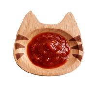 Reusable Wooden Sauce Bowls and Decorative Condiment Dish Set for Kitchen a