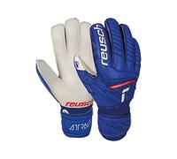 Reusch 4060485281758 - Guantes de Portero Unisex con práctica protección para los Dedos, Color Azul y Blanco, 8