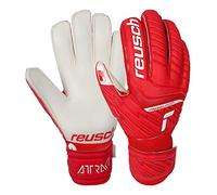 Reusch 5172810 - Guantes de Portero Unisex con práctica protección para los Dedos, Color Rojo y Blanco