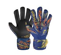 Reusch Attrakt Infinity Finger Support Junior Guantes de Guardián Juventud Unisex, 4411 Premium Blue/Gold/Black, 5.5