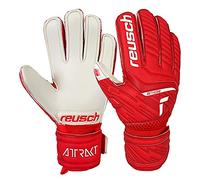 Reusch Attrakt Silver Junior - Guantes de Portero para niños y niñas, Talla 3-8, Agarre Gracias al látex Plateado, Asiento ergonómico para Manos pequeñas, Resistentes para Entrenamiento y
