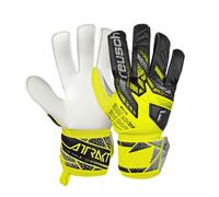 Reusch Attrakt Solid Guanti da portiere calcio da adulto black safety yellow