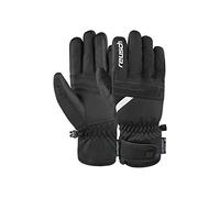 Reusch Baldo R-Tex XT Invierno Unisex Resistentes al Viento, Impermeables, Transpirables y cálidos, Dedos, Nieve, Guantes de esquí para Hombres y Mujeres, 7701 Negro/Blanco, 10