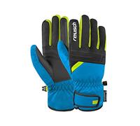 Reusch Baldo R-Tex XT Invierno Unisex Resistentes al Viento, Impermeables, Transpirables y cálidos, Dedos, Nieve, Guantes de esquí para Hombre y Mujer, 4452 Brill.Blue/Black/Saf.Yell, 6.5
